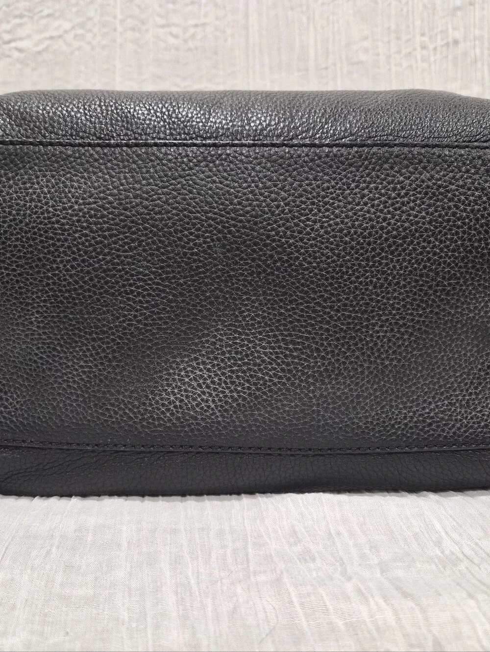Kate Spade New York Berkshire Road Stevie Black Pebbled Leather Satchel Tote Bag